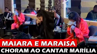 Maiara e Maraisa choram ao cantar musica de parceria com Marília Mendonça