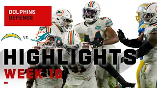 Dolphins Defense Pulls the Plug on Chargers w/ 2 Sacks | NFL 2020 Highlights