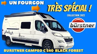 Fourgon aménagé : BURSTNER CAMPEO C 540 BLACK FOREST 2022 avec Henry et Bertrand *Campingcar33*