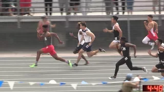 2017 TF - CIF-ss Prelims (D1) - 100 Meters (Boys, 4 Heats) (20-D1)