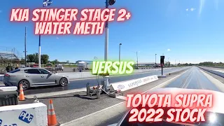 Drag Race Kia Stinger VS Toyota Supra