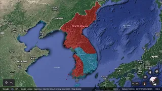 The Korean War in 30 seconds using Google Earth