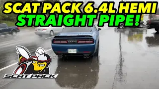 2021 Dodge Challenger Scat Pack 6.4L HEMI V8 Dual Exhaust w/ STRAIGHT PIPE!