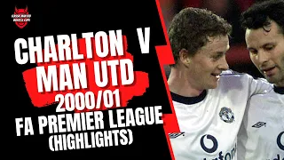 Charlton Athletic v Man Utd 2000/01 FA Premier League (Highlights)