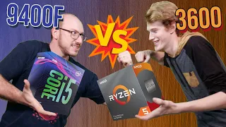 Batalha de CPU "custo x benefício" pra jogar! AMD Ryzen 5 3600 ou Intel Core i5-9400F?