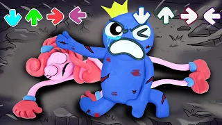 RAINBOW FRIENDS, But They're CORRUPTED... (Cartoon Animation) - Rainbow Friends With Clay