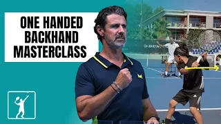 One Handed Backhand Masterclass With Patrick Mouratoglou