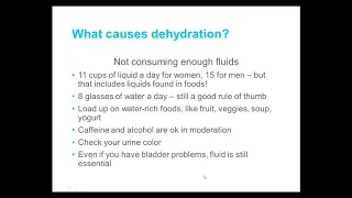 Preventing Dehydration - University Express