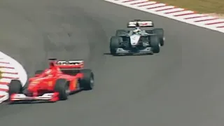 Mika Häkkinen vs Michael Schumacher   2000 Belgian GP HD