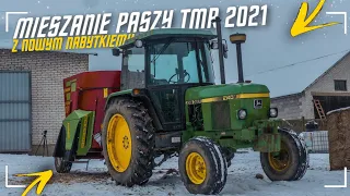 Mieszanie Paszy TMR 2021 z Nowym Nabytkiem ☆ Strautmann Verti-Mix 500