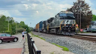 Northbound NS mixed manifest on track two