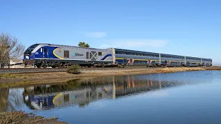 (4K) Passenger Trains in the Bay Area of Northern California