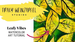 Leafy Vibes (Beginner Watercolor Art Tutorial)