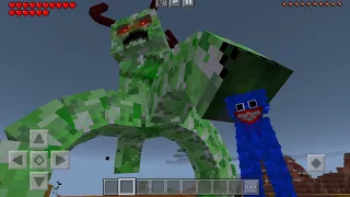 HUGGY WUGGY vs Ultra Creeper Titan — Poppy Playtime Addon in Minecraft PE