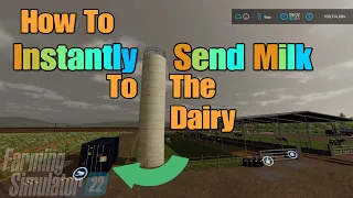 How to Instantly Send Milk to a Dairy  / On FS22  for all platforms
