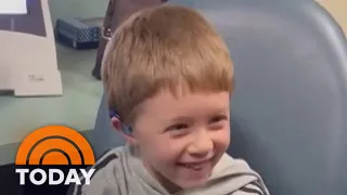 Watch: Boy hears mom say 'I love you' clearly for the first time