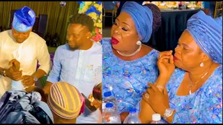 Respect! Everyone Stand Up To Greet Yoruba actor, Ogogo As He Storms Akin Olaiya's Birthday Party