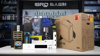 「BRO」4K PC Build Corsair iCUE 5000T RGB Full White Theme With 13900K+RTX4090.海盗船5000T 全白色主题 #pcbuild