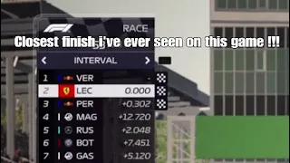 Closest finish i've ever seen on F1 Manager 22!!