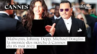 Maïwenn, Johnny Depp, Michael Douglas : la montée des marche à Cannes du 16 mai 2023 #cannes