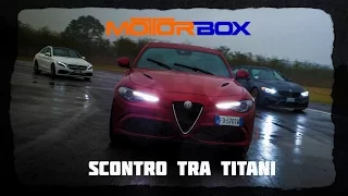 Alfa Romeo Giulia Quadrifoglio vs BMW M4 GTS vs Mercedes C 63 AMG S: la sfida in pista [ENGLISH SUB]