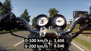 Honda CB 600F (Hornet 600) Acceleration 0-100, 0-200