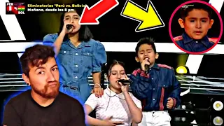 La Voz Kids Perú: Nadja Quintanilla , Valery Rivera y Gianfranco Bustios |Lejos de ti | Reaccion