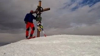 Schneeschuhwanderung, Sonnenspitze (2.639m) Glungezerhütte (2.610m) Tuxer Alpen 11.1.2014
