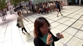 Strange Japanese Girl harrassing me while filming in public