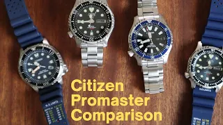 Citizen Promaster Comparison NY0040 NY0098 BN00151
