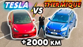 Tesla VS Thermal Car over 2000km! (the truth)