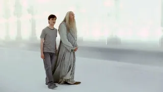 Harry Potter dies and reunites with Dumbledore in Kings Cross - Comparison scene: movie vs game