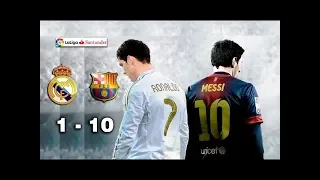 BARCELONA 10 - 1 REAL MADRID - CLASICO PARODIA / PREVIA - Goleada BrUjO FX 4,1