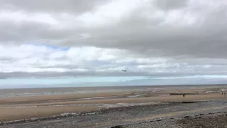 Vulcan Fly Past on Cleveleys beach