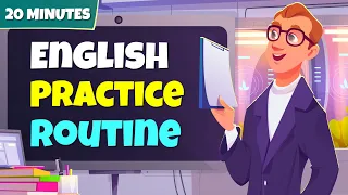 Learning English Routine to Improve your English | At the Office | English Speaking Conversation