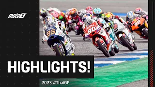 Moto3™ Race Highlights ⚔️ | 2023 #ThaiGP