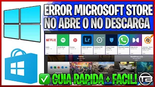 Error Microsoft Store No Abre o Descarga en Windows 10 🖥️ Solución para restablecer la tienda