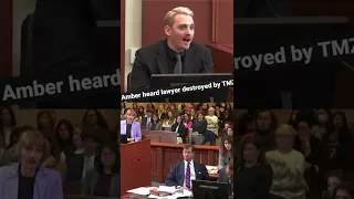 Amber heard lawyer destroyed by TMZ employee. latest in johnny depp trial