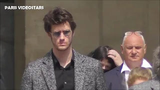 Jean-Baptiste MAUNIER arrive aux obsèques nationales de Jacques PERRIN  le 29 avril 2022 à Paris