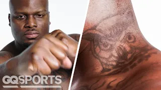 UFC Fighter Derrick Lewis Breaks Down His Tattoos | GQ Sports