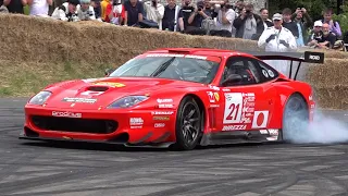 2003 Ferrari 550 GTS Maranello Prodrive - Burnouts, Accelerations & Fly-By's!
