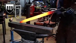 Forging a Roman officers sword, part 1, forging the blade.