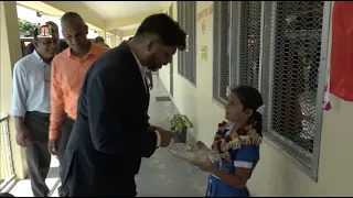 Fijian Attorney-General officiates at the opening of the new computer lab in Toko Primary School