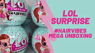 Unboxing LOL Surprise #Hairvibes Mega Haul | TadsToyReview