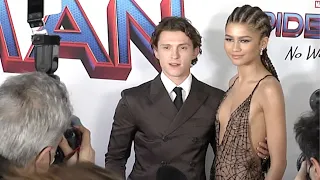 Tom Holland and Zendaya at Spiderman Premiere