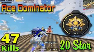 47 Kills - 1 Match - 20 Star Ace Dominator | Solo vs Squad