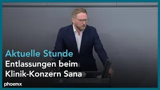 Aktuelle Stunde im Bundestag: "Entlassung von systemrelevanten Beschäftigten bei Sana"