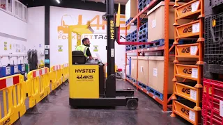 Reach Truck Training | How to De-stack at Eye Level | 4KS Forklift Training