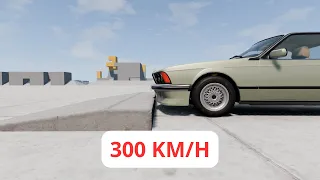 Cars VS Square Speed Bump - BeamNG Drive