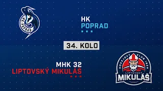 34.kolo HK Poprad - MHK 32 Liptovský Mikuláš HIGHLIGHTS